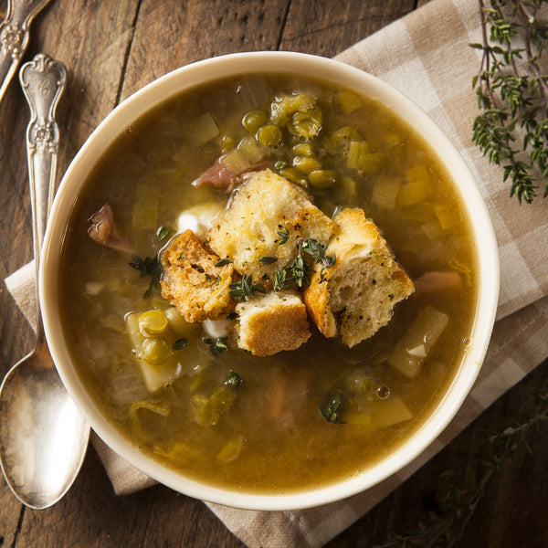 Pasture raised Wild boar ham shank, dry cured, for broth, soup and stock (frozen)