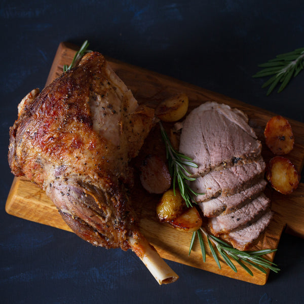 Grass fed lamb leg on the bone (frozen)