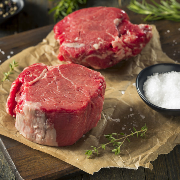 Thick-cut grass fed beef fillet thick cut sharing steak (450 g) (serves 2)
