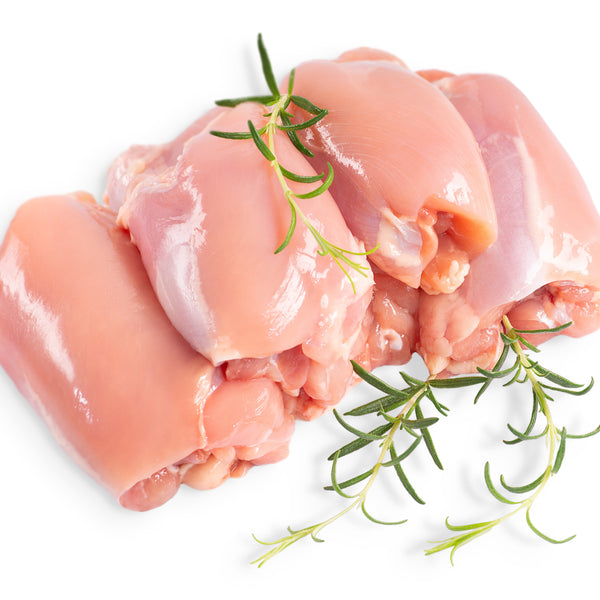 Quick frozen un-aged free range Chicken Mini Thigh (boneless, skinless)