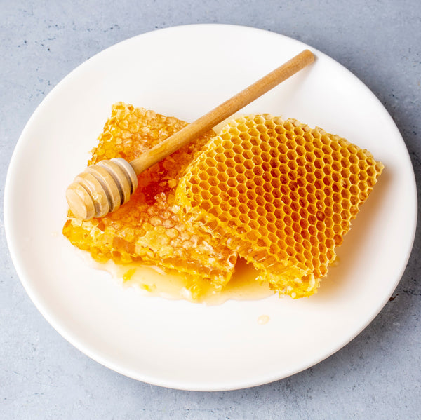 Raw unprocessed honeycomb