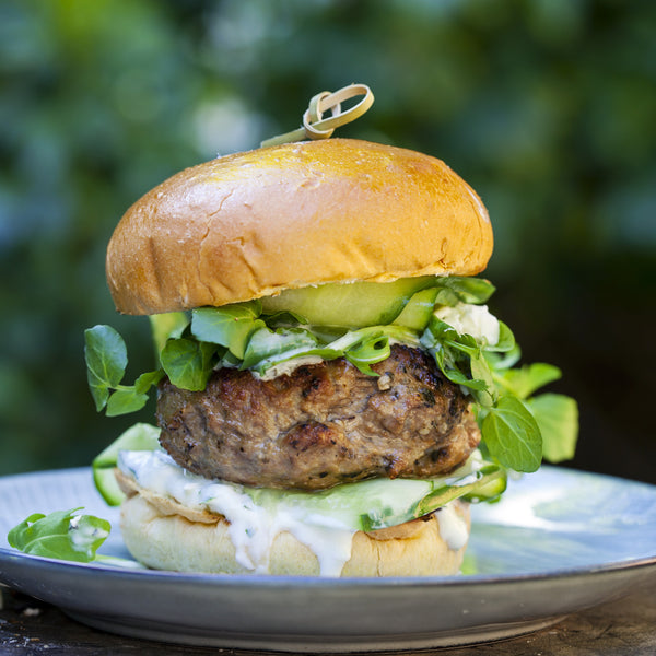 Just Lamb Un-aged grass fed lamb burgers, (100% meat, grain free, additive free, salt-free, quick frozen)