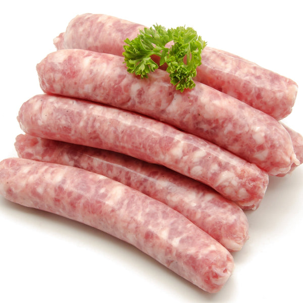 Just Pork Sausages (100% pasture raised un-aged pork, grain free, additive free, salt-free, quick frozen)