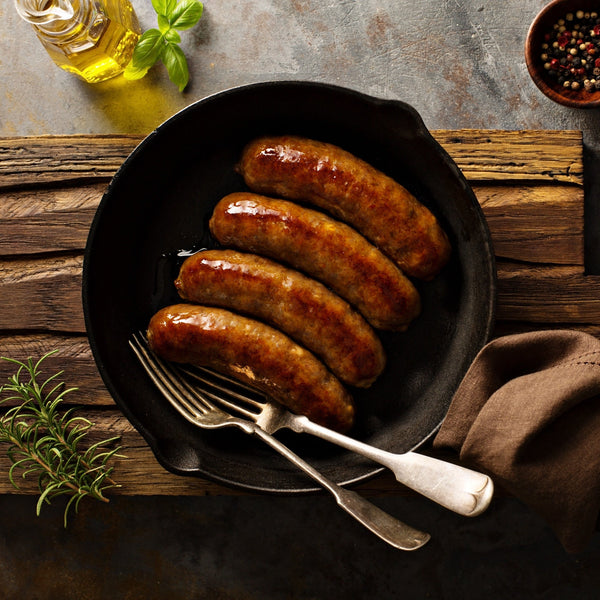 Just Beef Paleo Sausages (100% grass fed beef, beef heart, & beef kidney, grain free, additive free, salt-free, quick frozen)