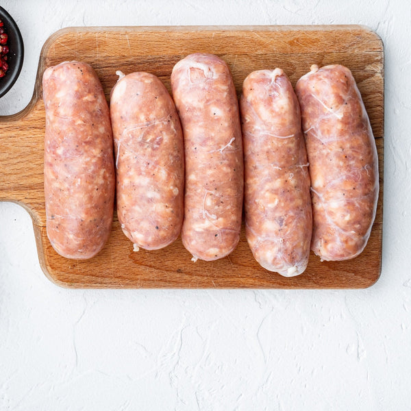 Just Lamb - grass fed lamb sausages, (100% meat, quick frozen, un-aged)