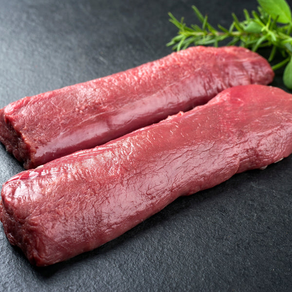 Unaged Wild venison trimmed loin (un-aged, quick frozen)