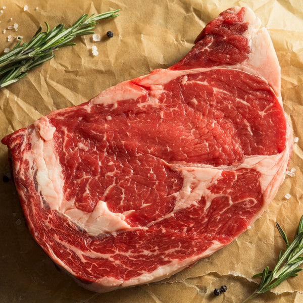 Thick-cut Grass fed beef rib eye sharing steak (450 g) (serves 2)